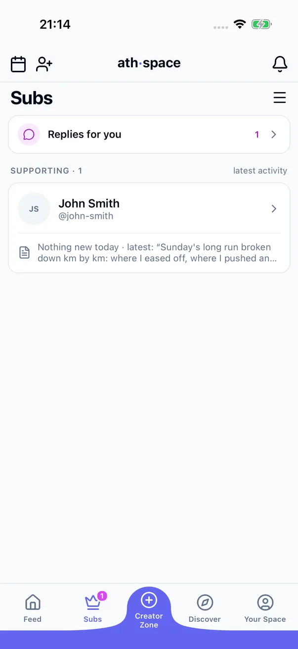 The Subs tab: Answers for you and the Zones you back